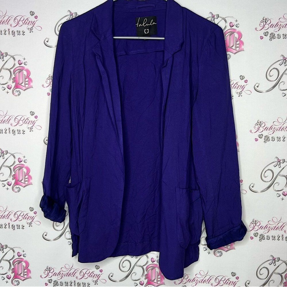 Talula Aritzia blazer purple business casual rare retro 2000s y2k. Size 2.